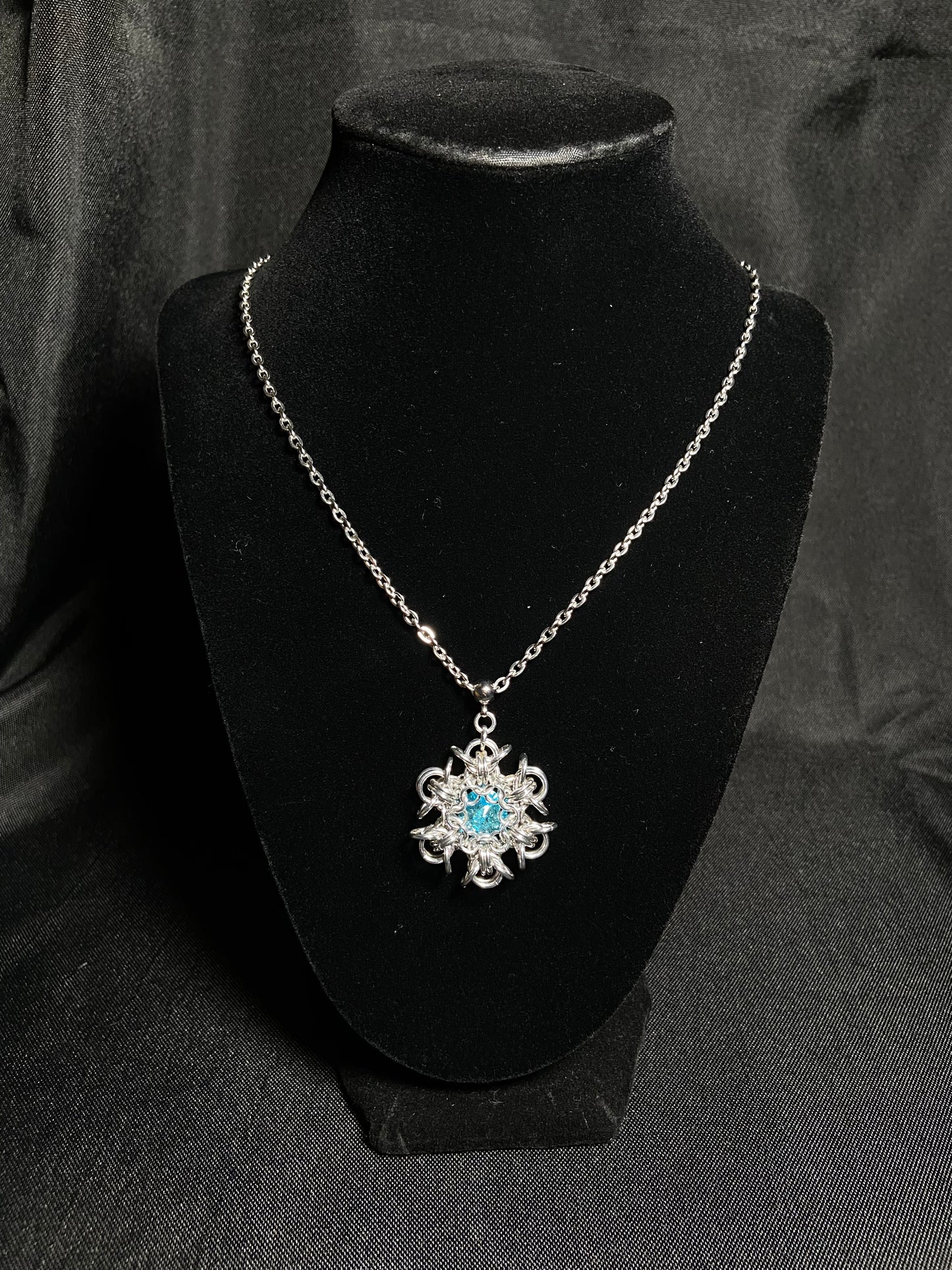 Large Snowflake Pendant Necklace
