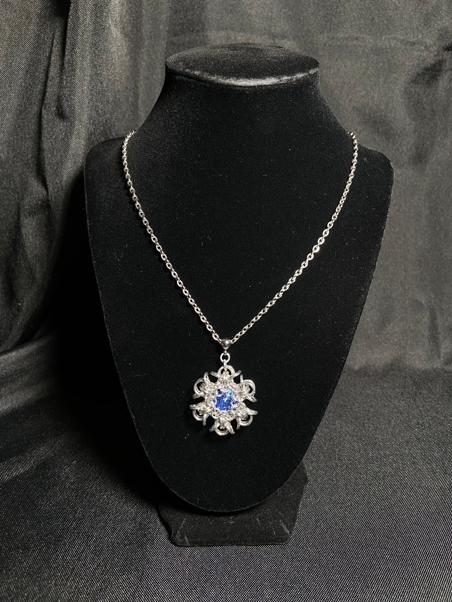 Large Snowflake Pendant Necklace
