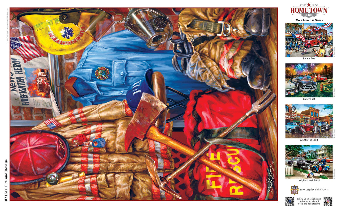 Hometown Heroes - Fire and Rescue 1000 Piece Puzzle