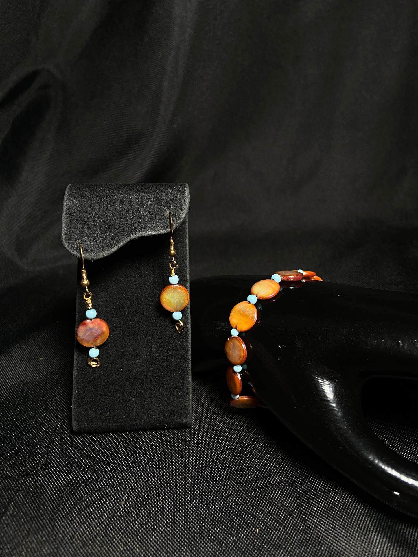 Peach mother of pearl Set