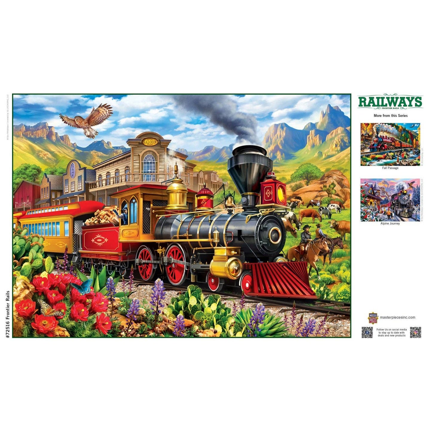 Railways - Frontier Rails 1000 Piece Jigsaw Puzzle