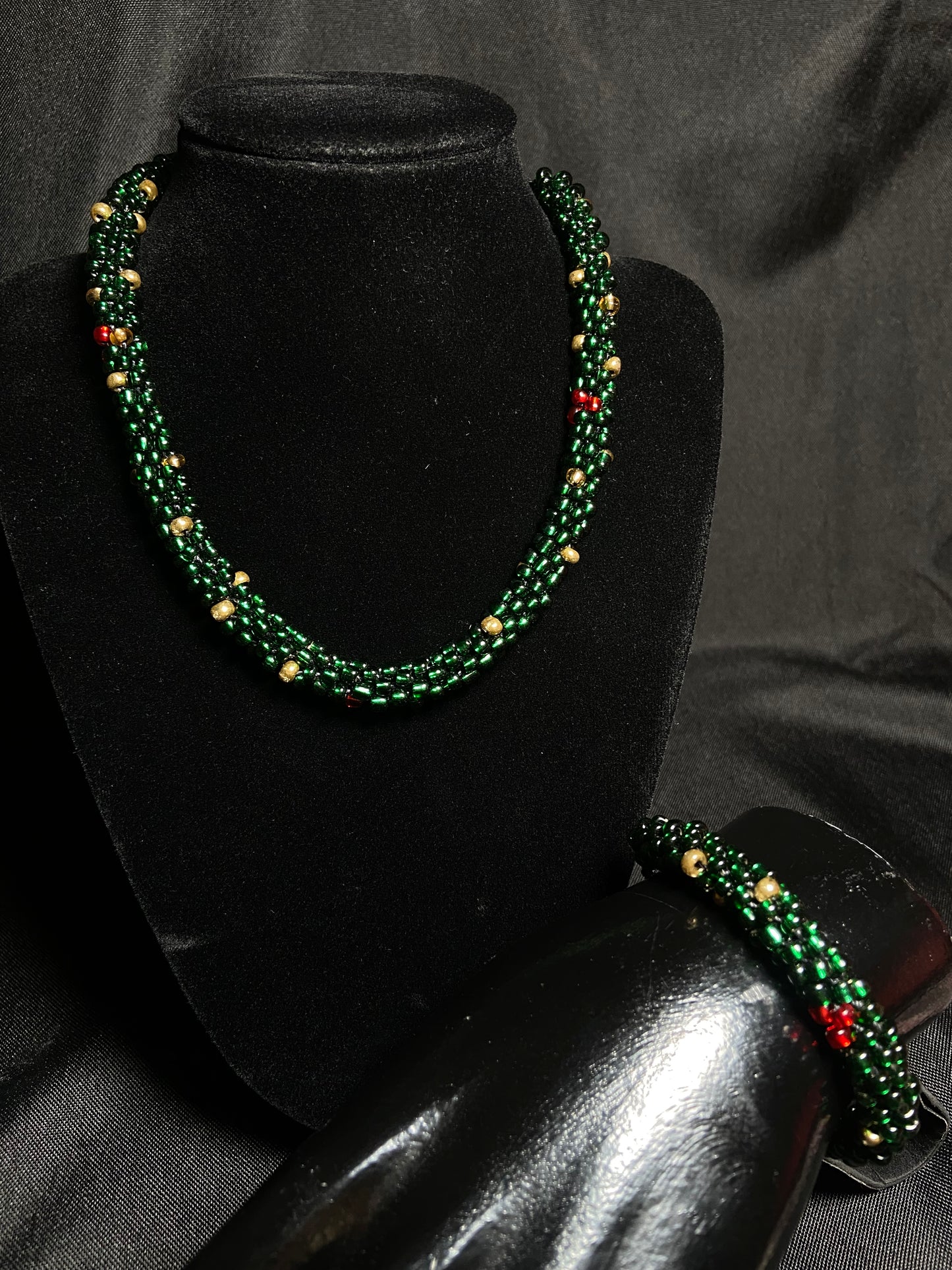 Kumihimo Necklace Set
