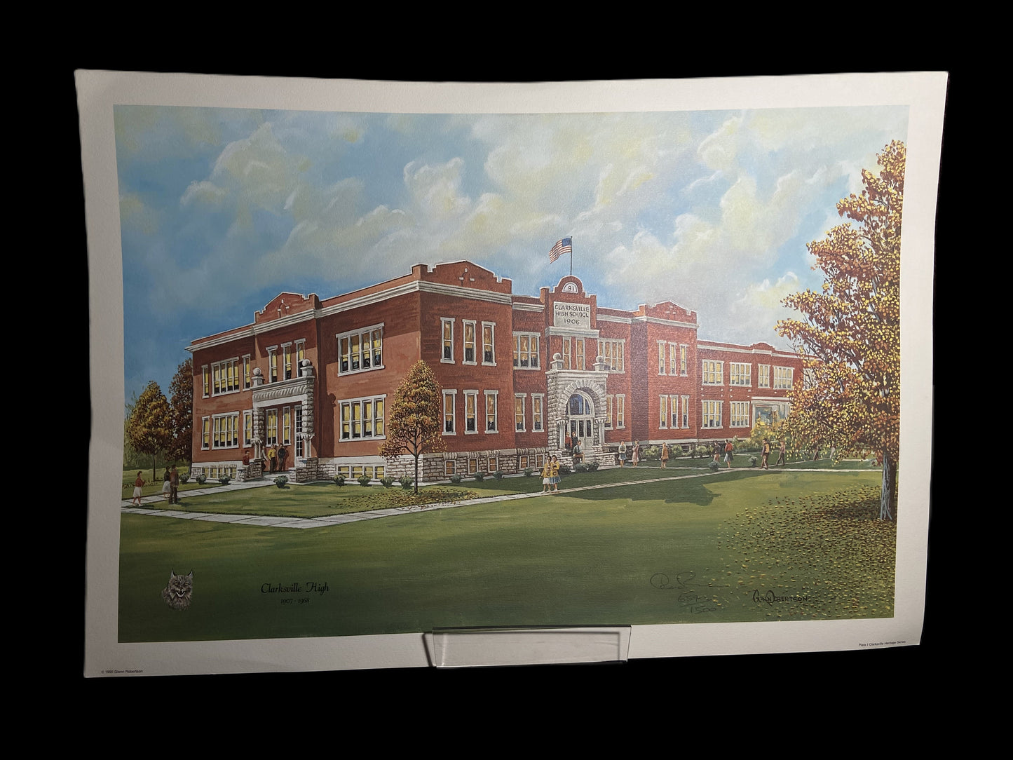 Clarksville High School by Glenn Robertson Print