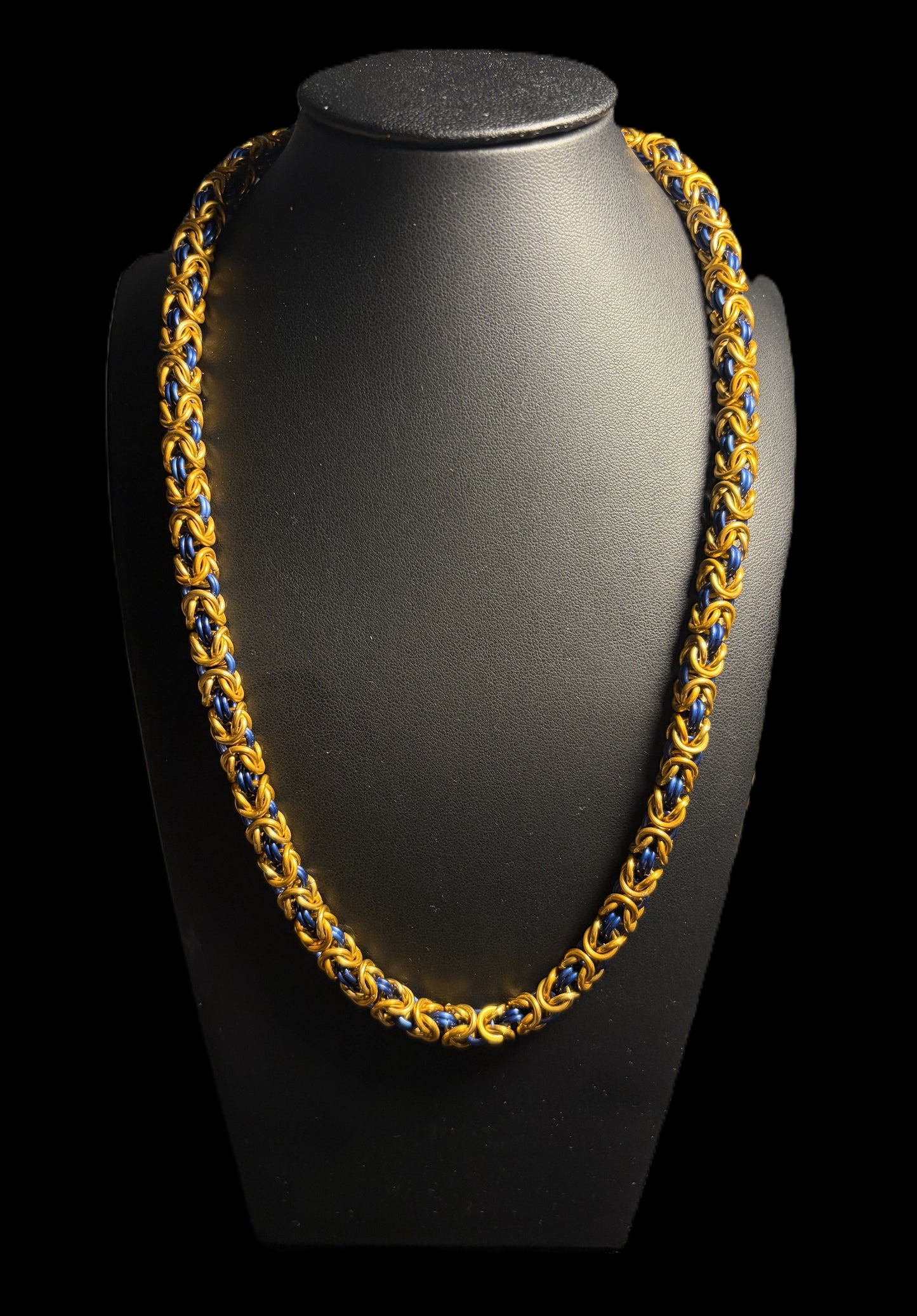 Anodized Aluminum Byzantine Necklace