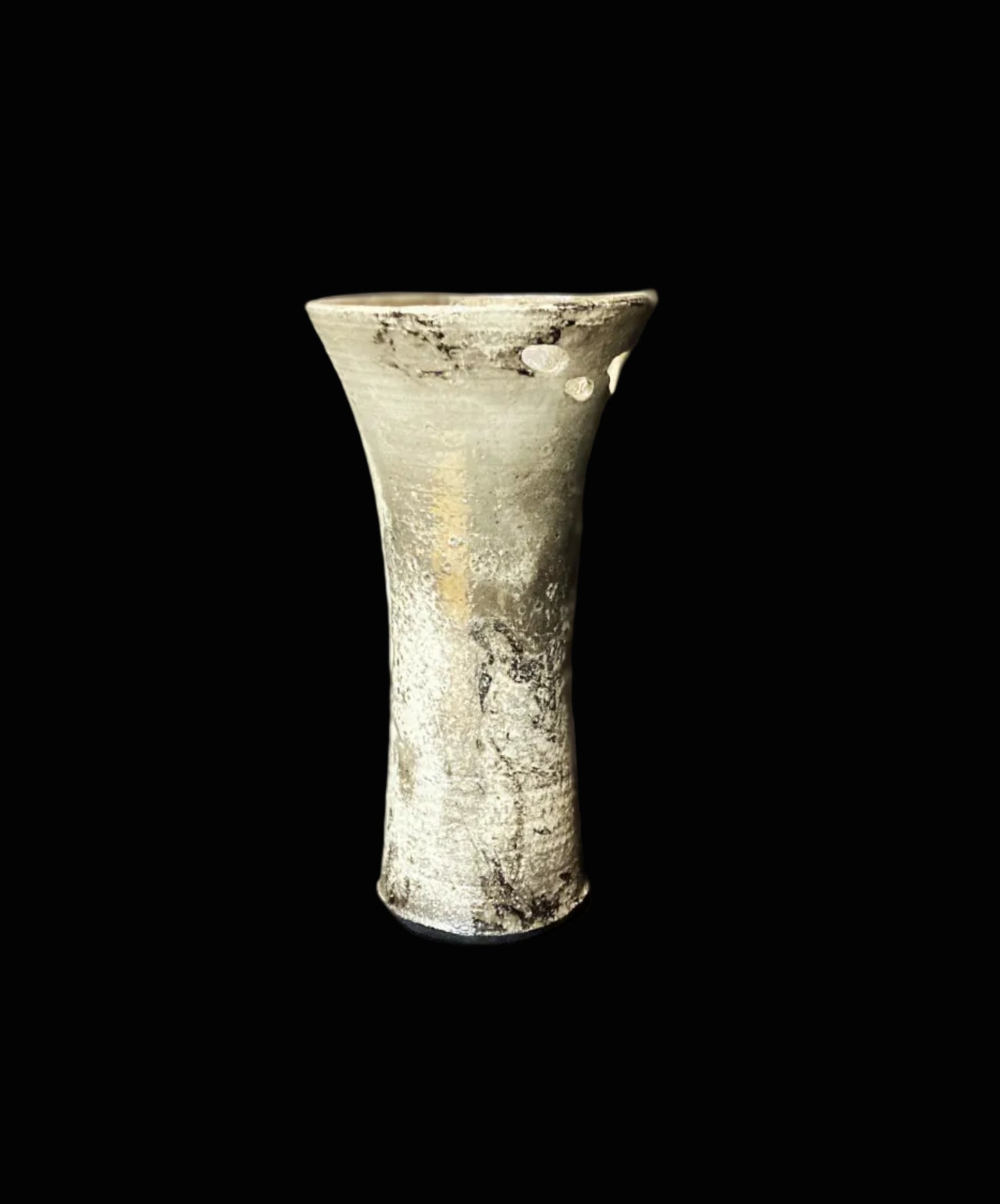 Raku Tiffany Vase with Cutouts