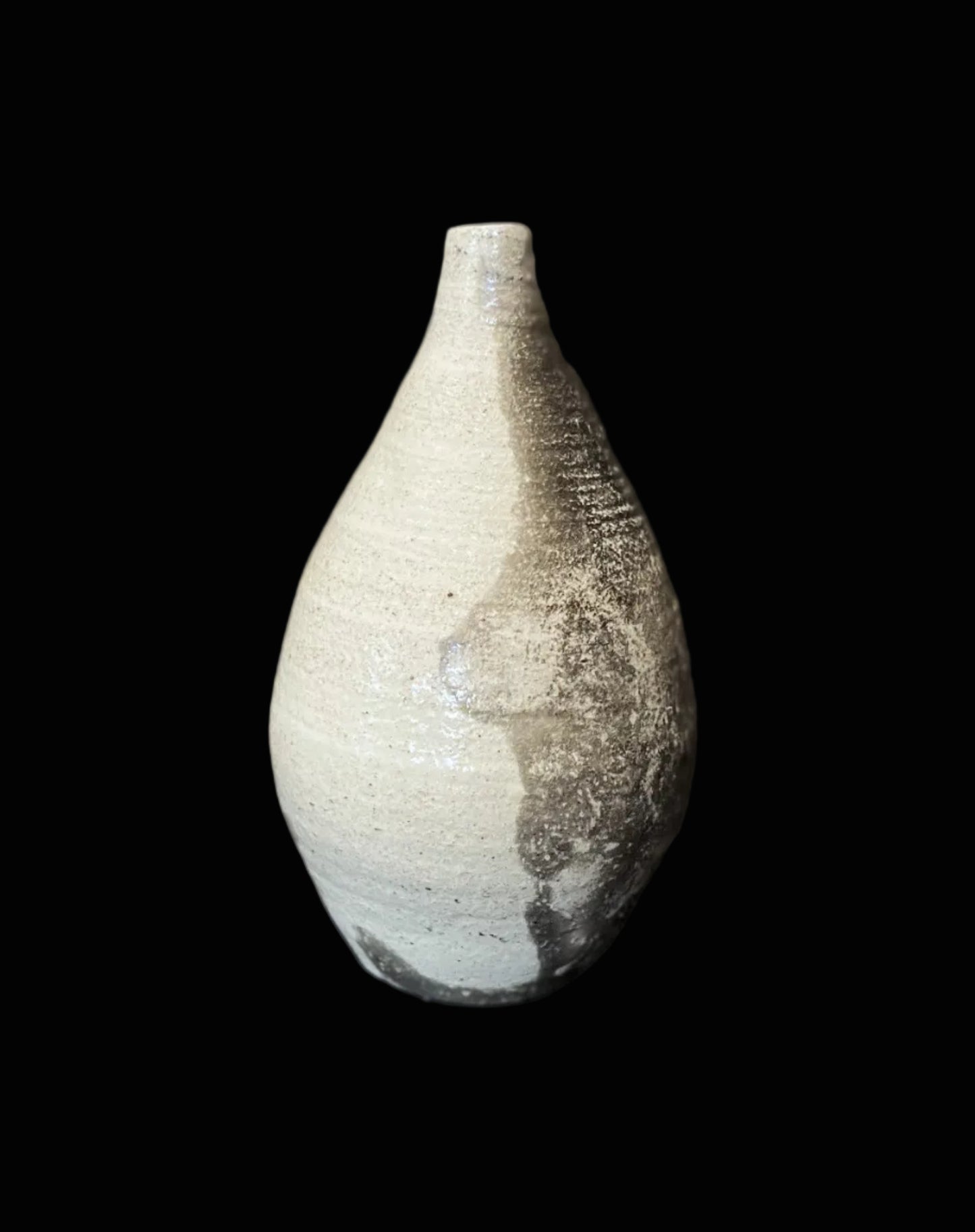 Short Bottle Raku Vase