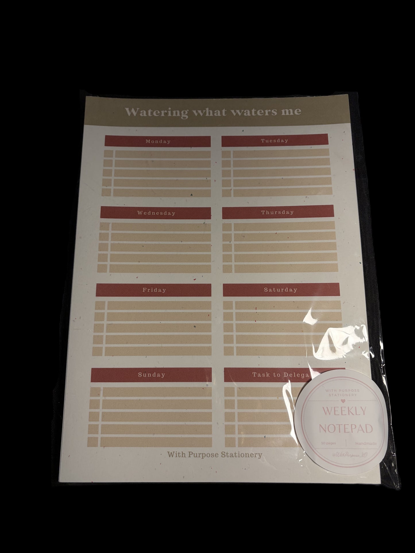 Weekly Notepad
