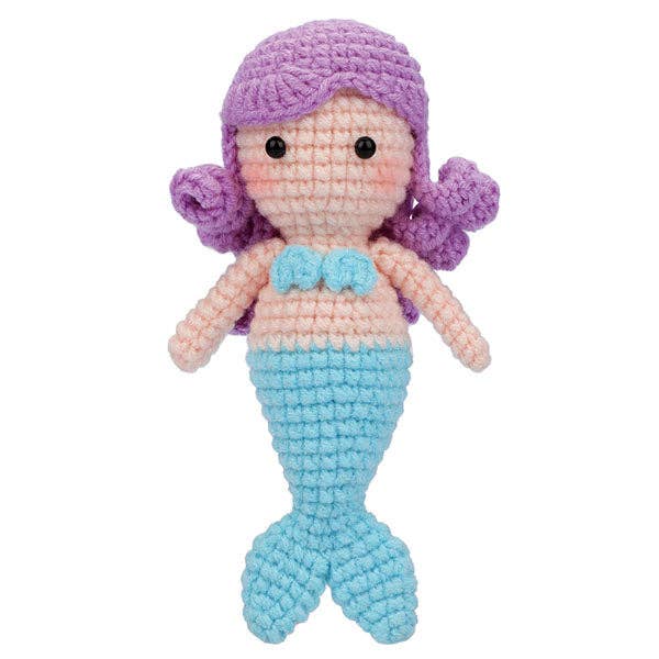 The LOOP Brigade: DIY Crochet Plush Toy Complete Kit For Beginners - Coralie the Mermaid