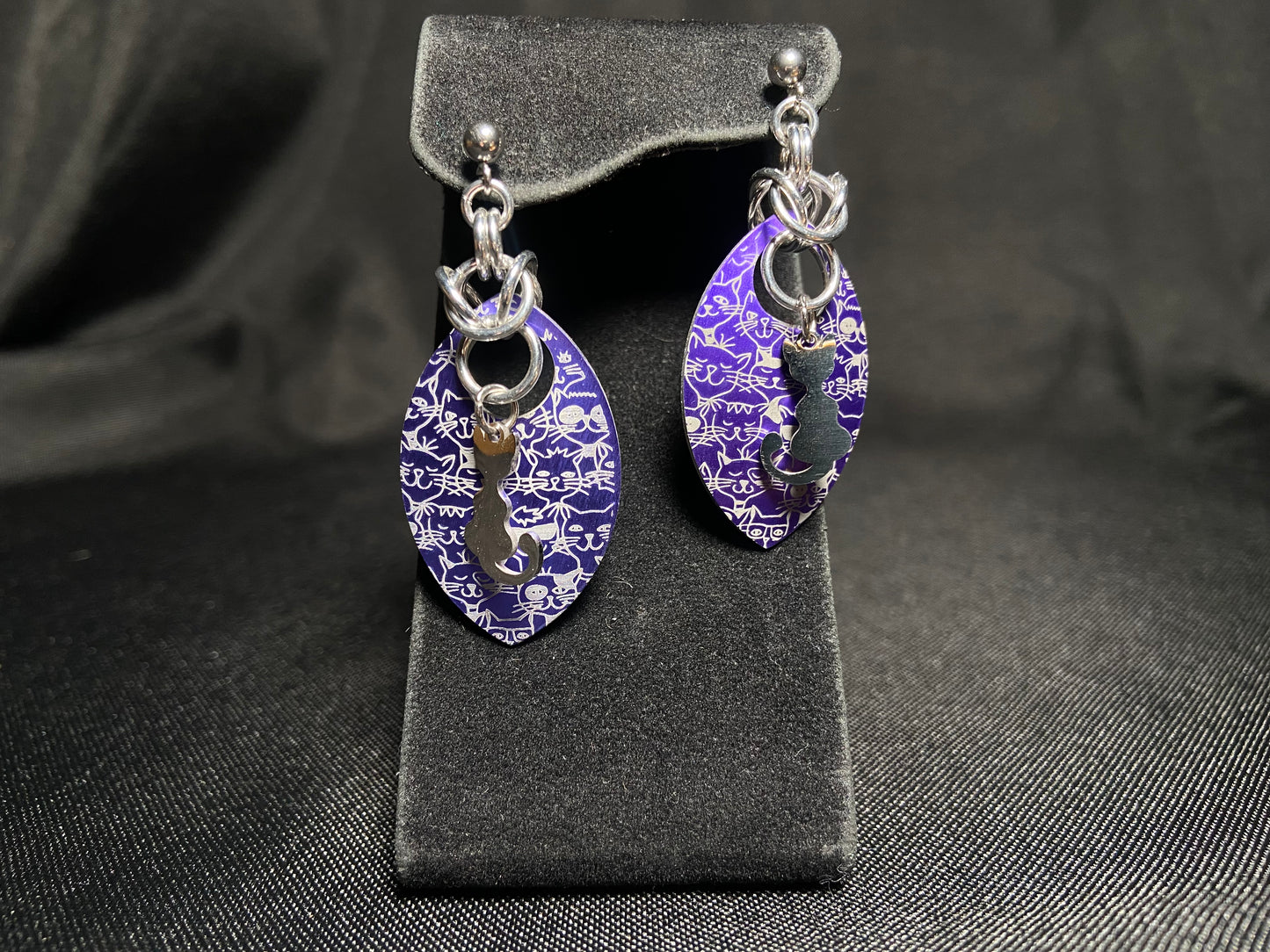 Cat Scale Earrings