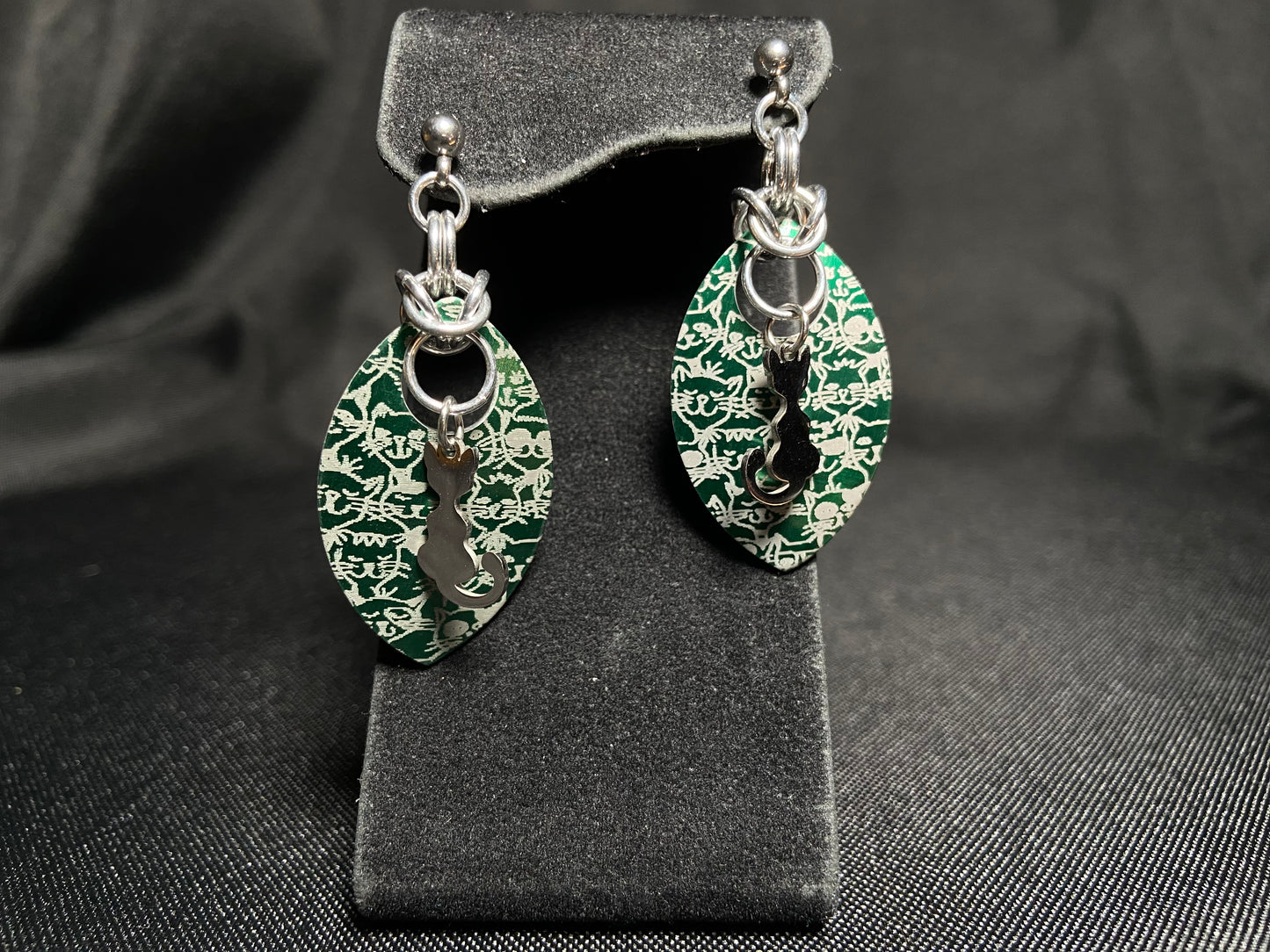 Cat Scale Earrings