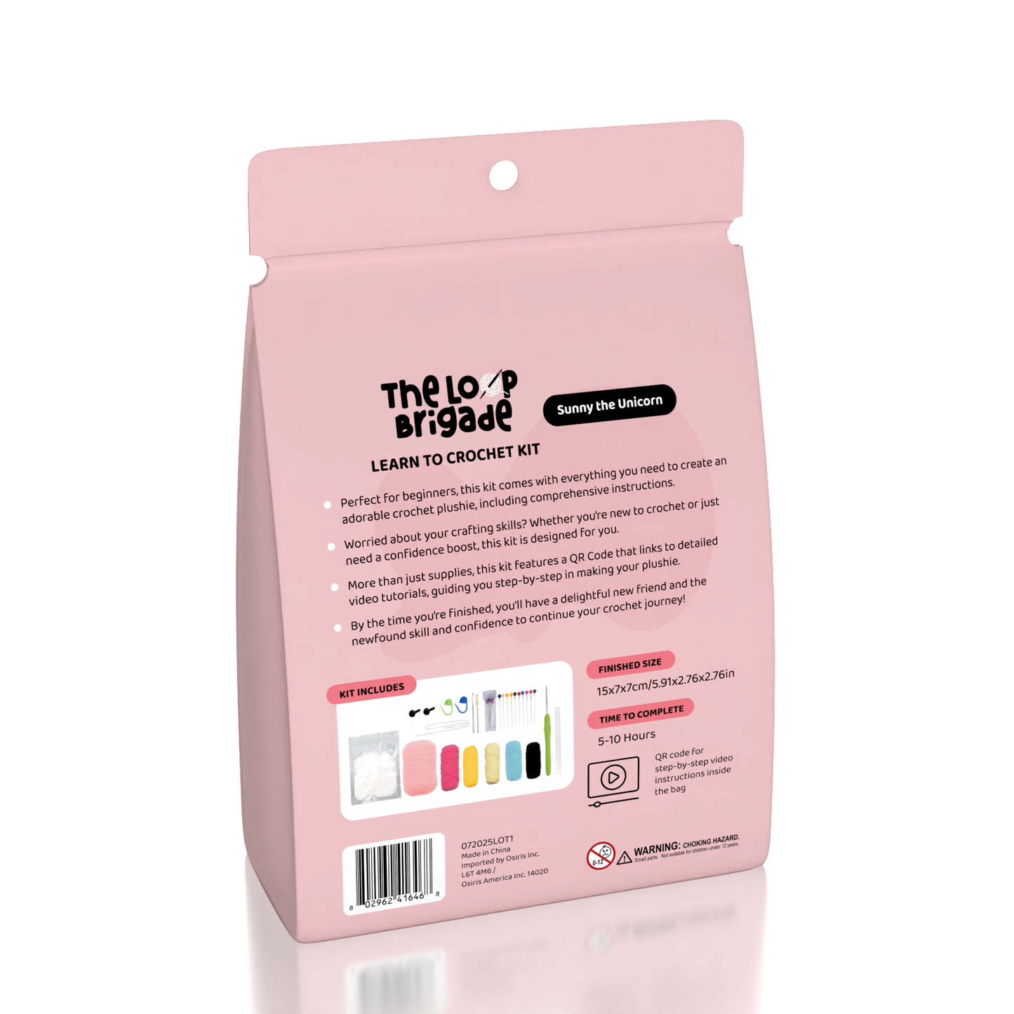 The LOOP Brigade: DIY Crochet Plush Toy Complete Kit For Beginners - Sunny the Unicorn