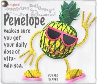 Penelope the Pineapple String Doll Keychain