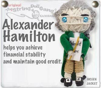 Alexander Hamilton String Doll Keychain