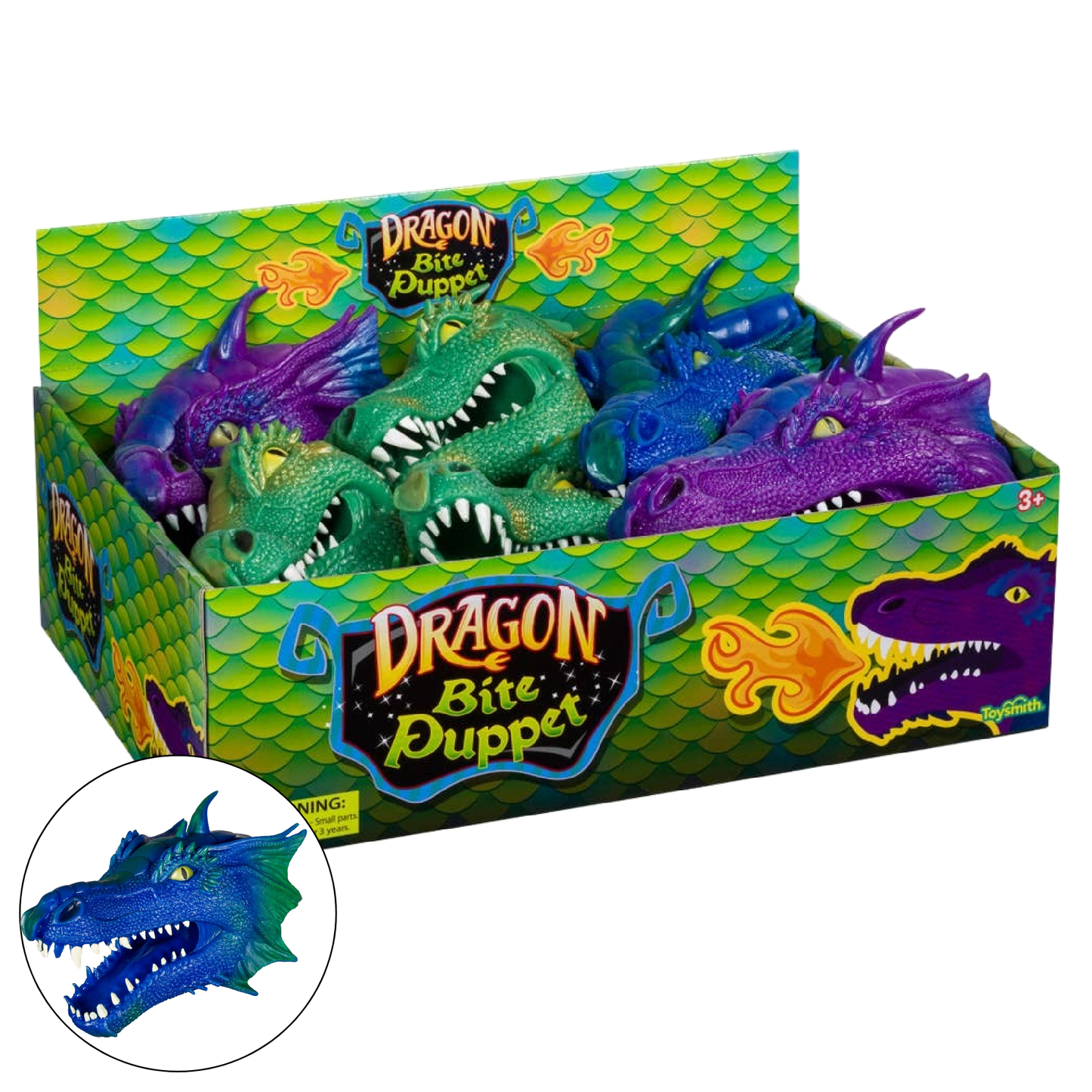 Toysmith Dragon Bite Puppet Asst.-Hand Puppet Toy