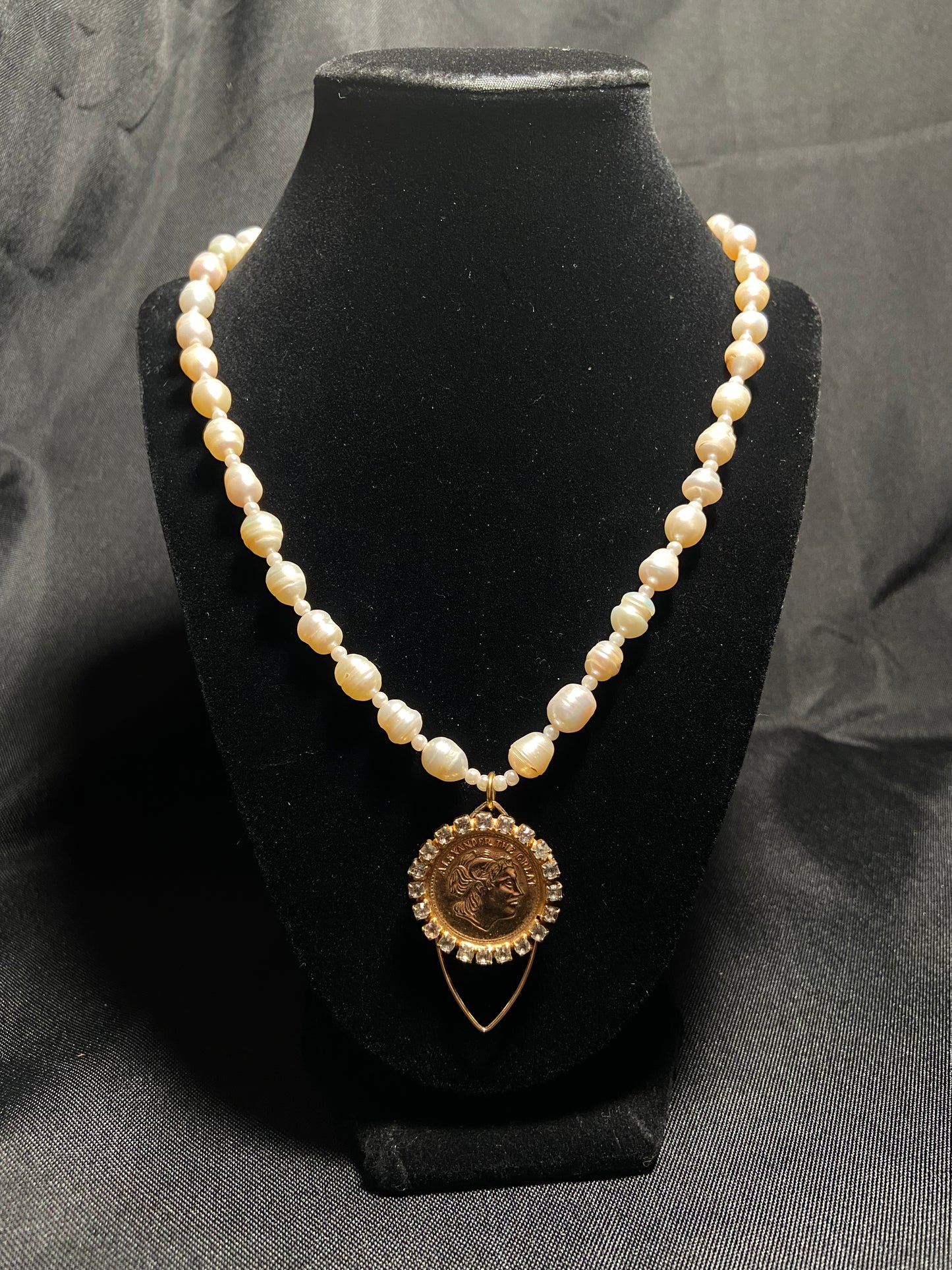 Pearls with coin