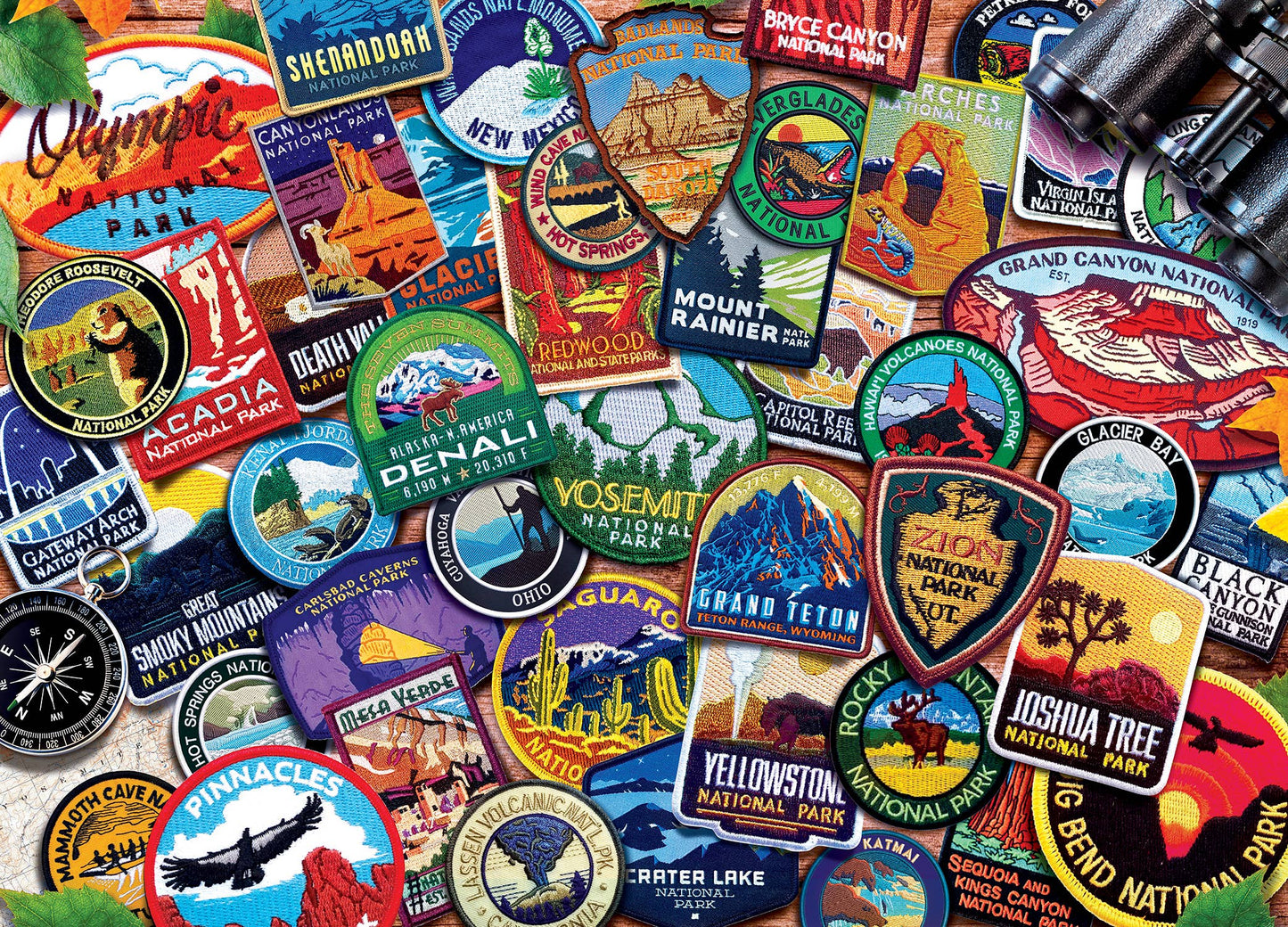 Patches of the National Parks 1000 Piece Puzzle