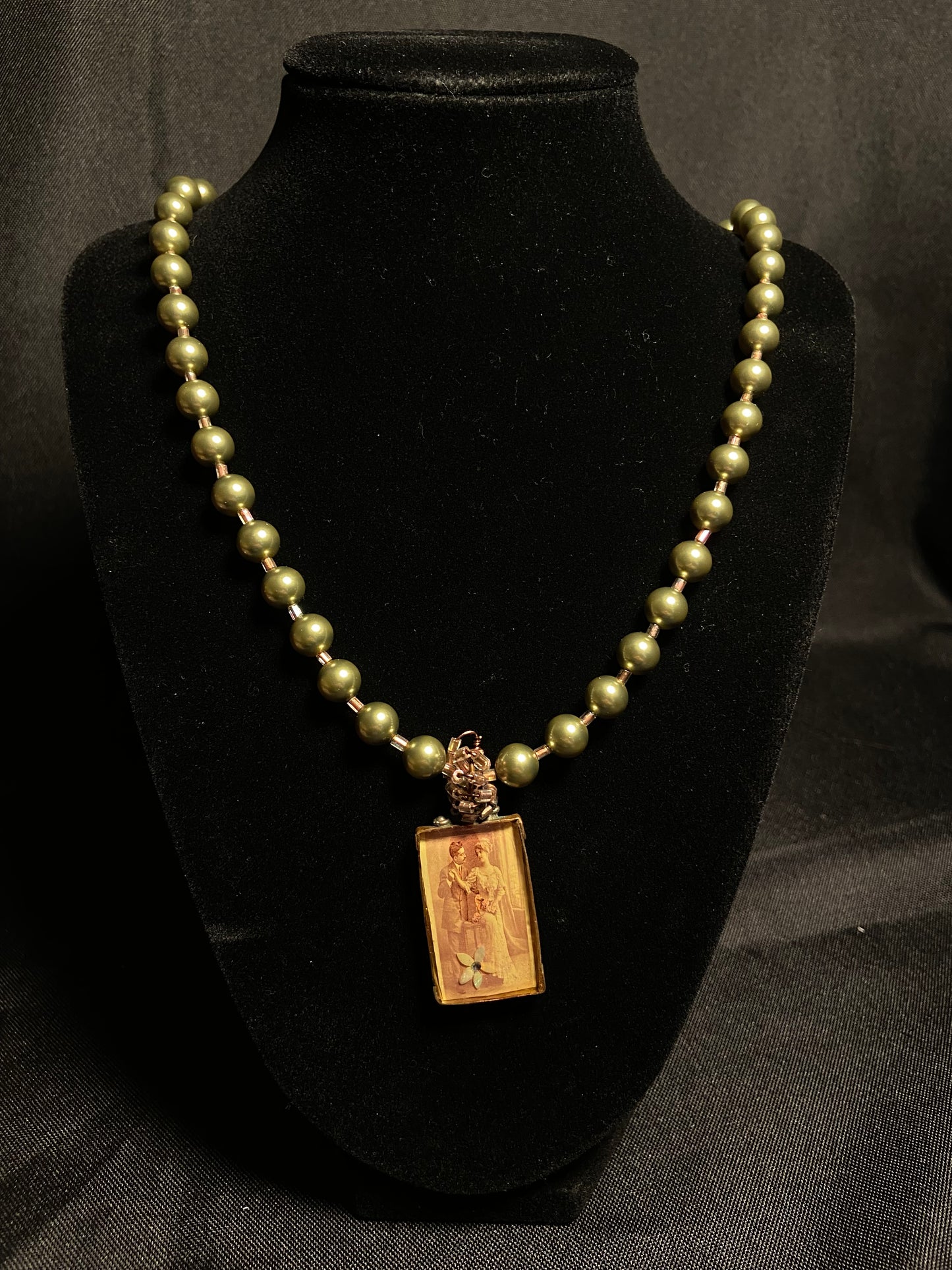 Copper and Pearl Necklace