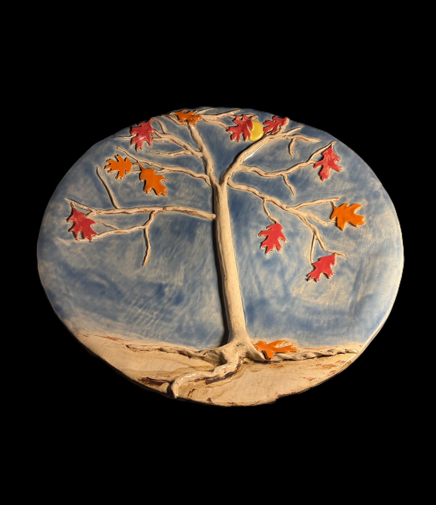 Falling Leaves Decorative Plate