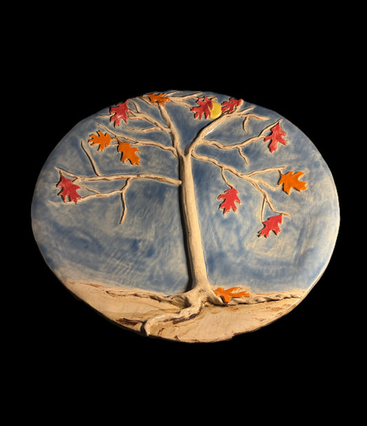 Falling Leaves Decorative Plate