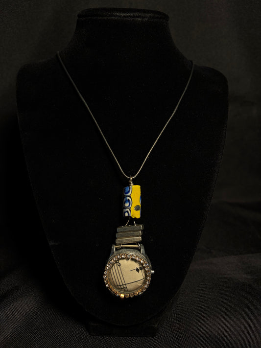 Sheet Music Watch Band Necklace