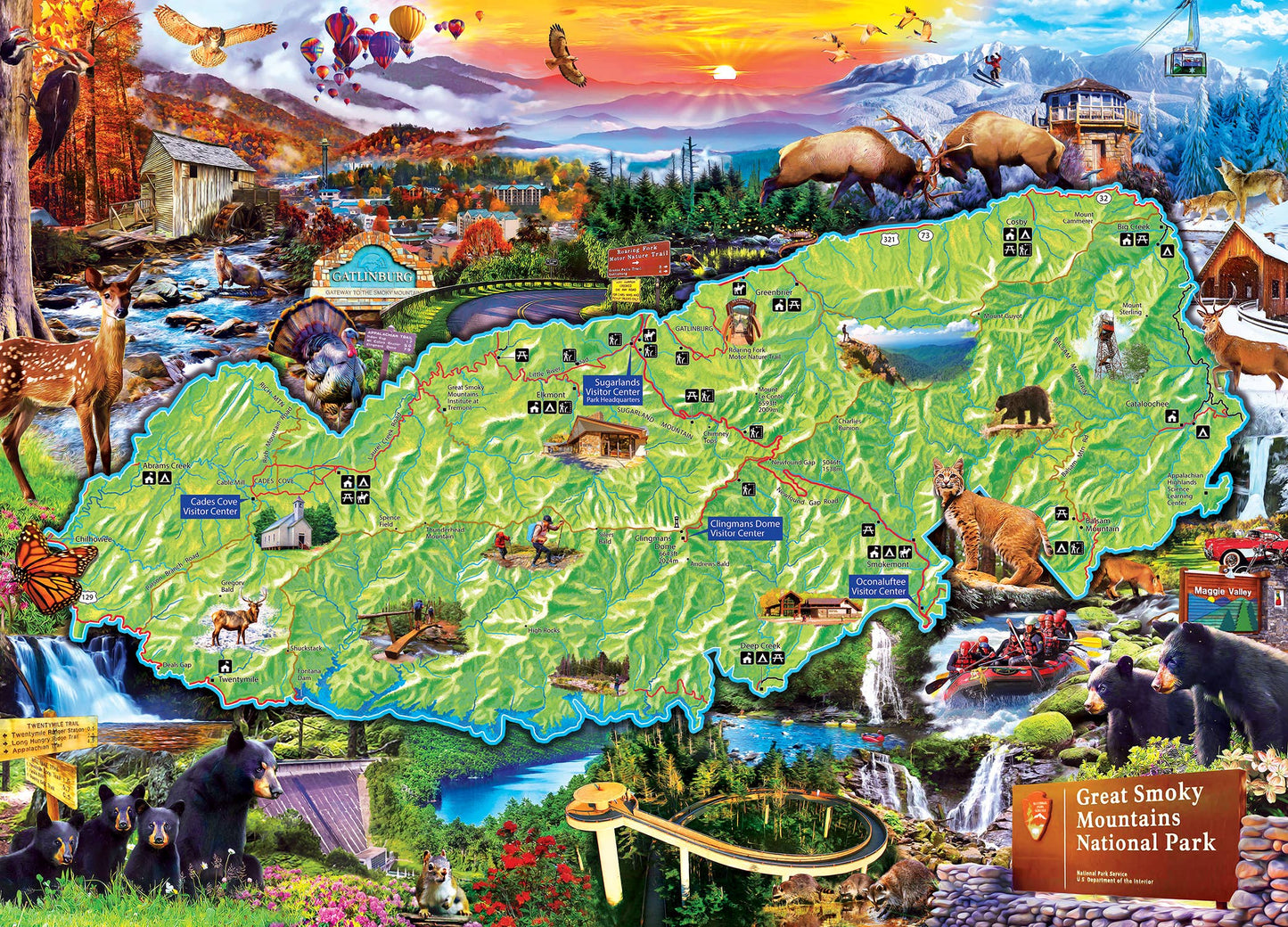 Great Smoky Mountains National Park 1000 Piece Puzzle