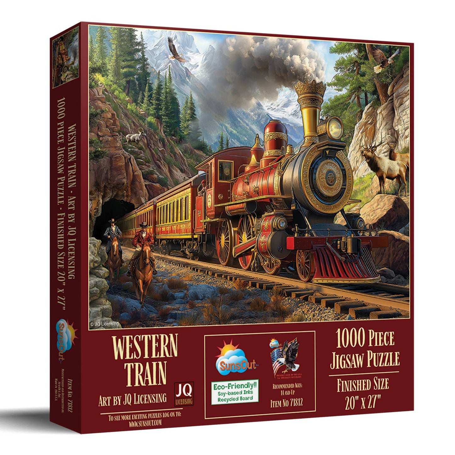 594 Western Train 1000 Pc Puzzle