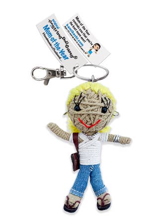 Mom of the Year String Doll Keychain