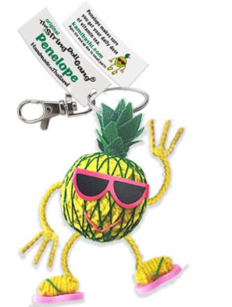 Penelope the Pineapple String Doll Keychain