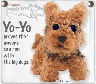 Yo Yo the Yorkie String Doll Keychain