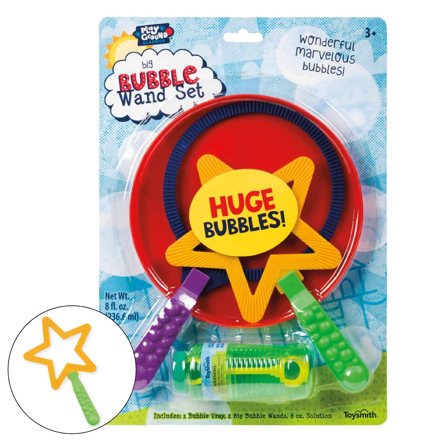 Playground Classics Big Bubble Wand Set