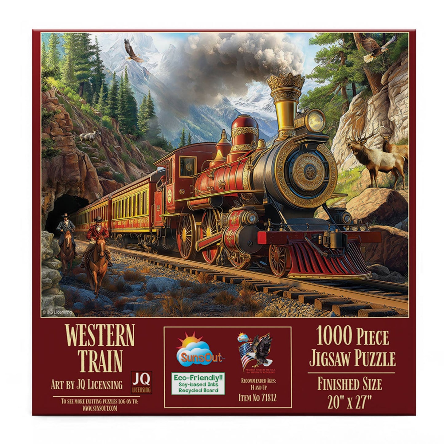 594 Western Train 1000 Pc Puzzle