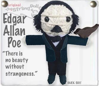 Edgar Allan Poe String Doll Keychain